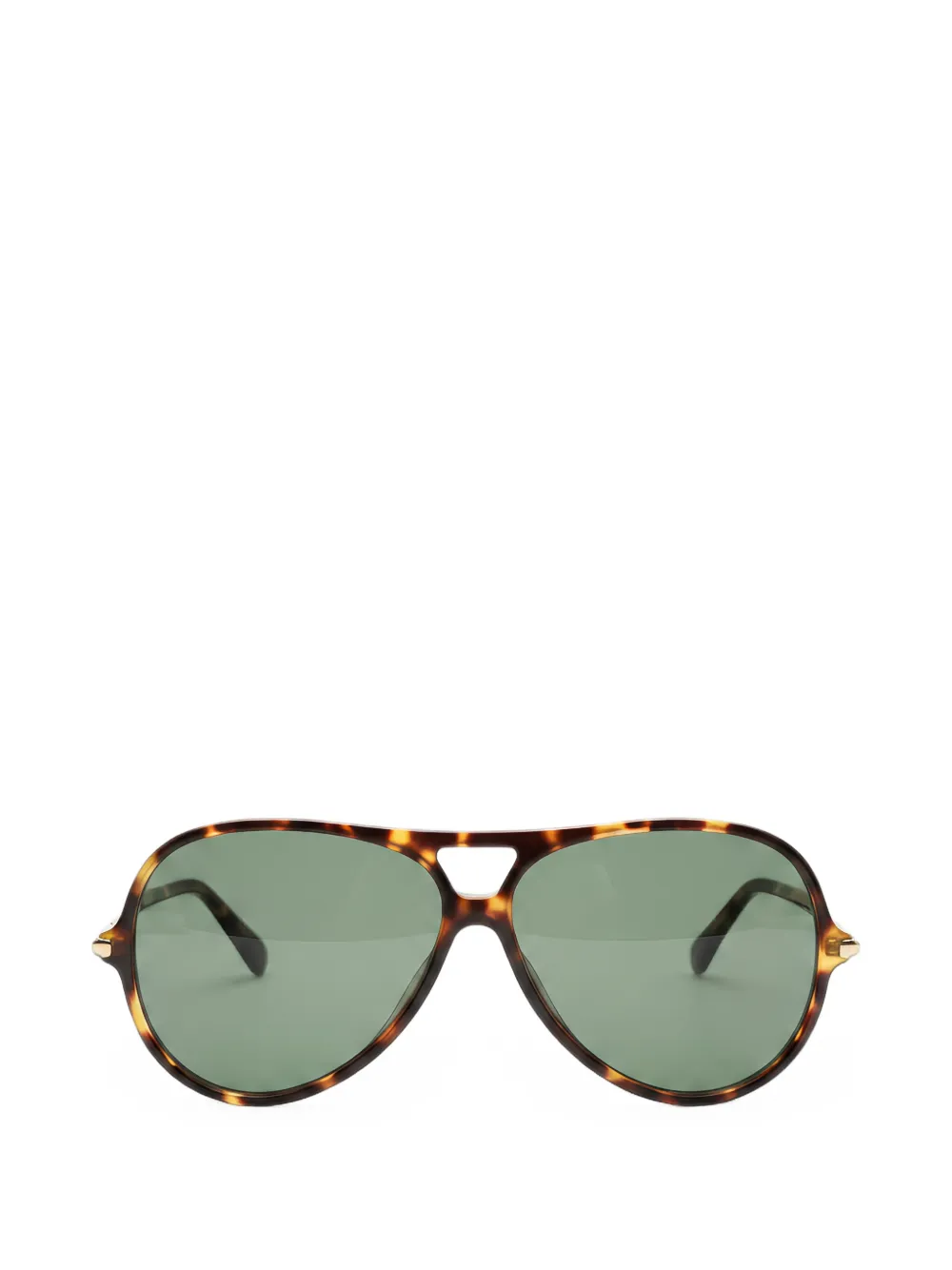 Chloé tortoiseshell-effect pilot-frame sunglasses - Braun