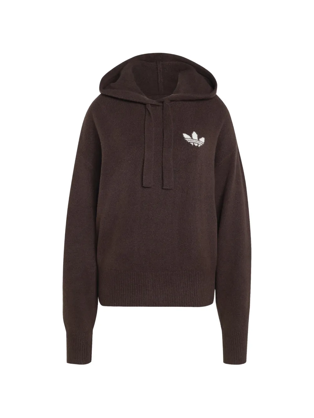 adidas essentials knit hoodie - Marrone