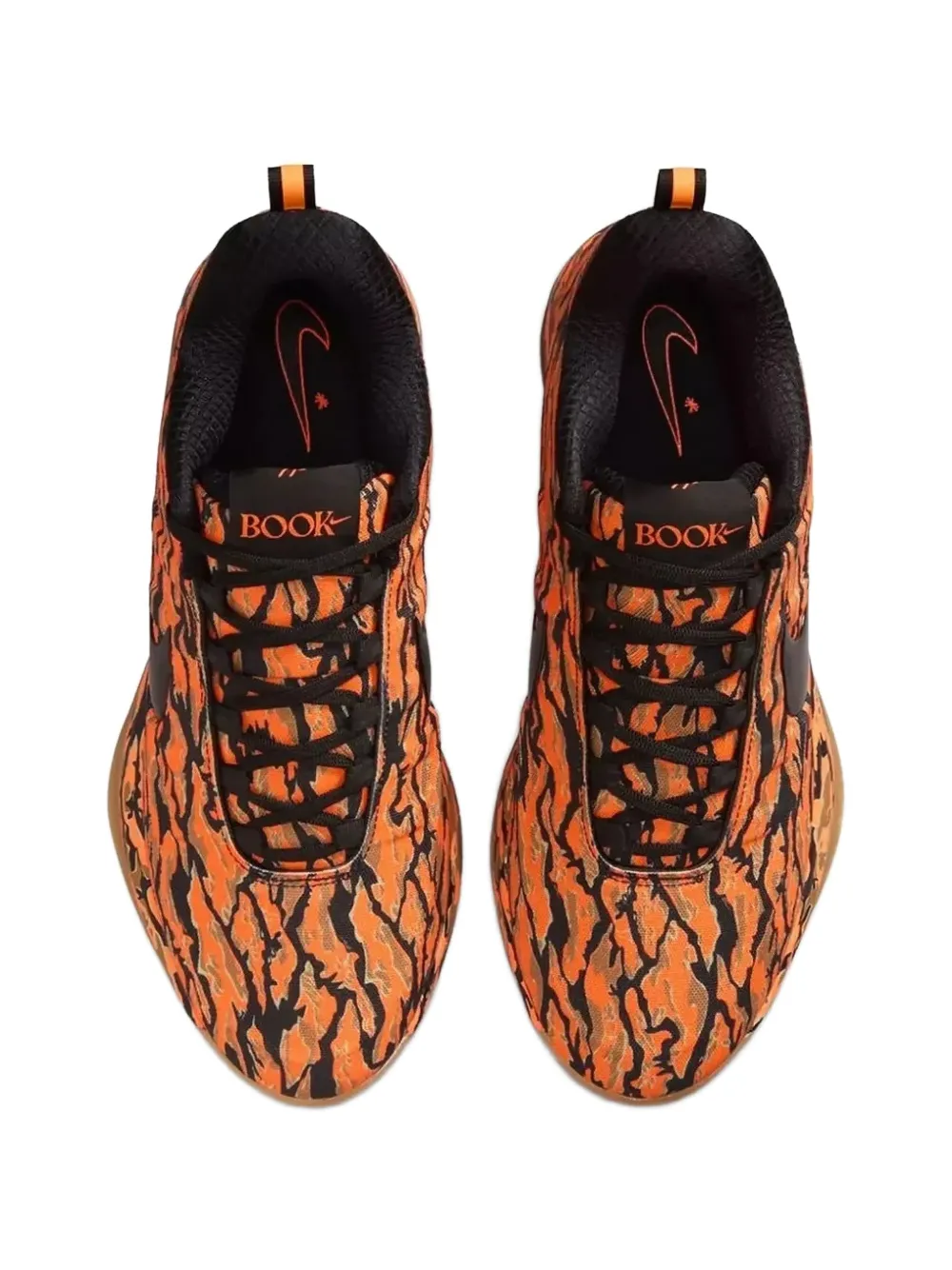 Nike Book 2 Tiger Camo sneakers Oranje