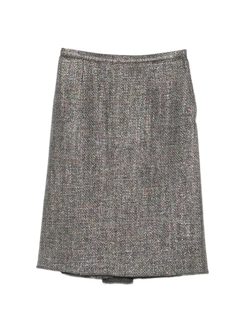 Miu Miu Pre-Owned 2000s tweed-construction midi skirt