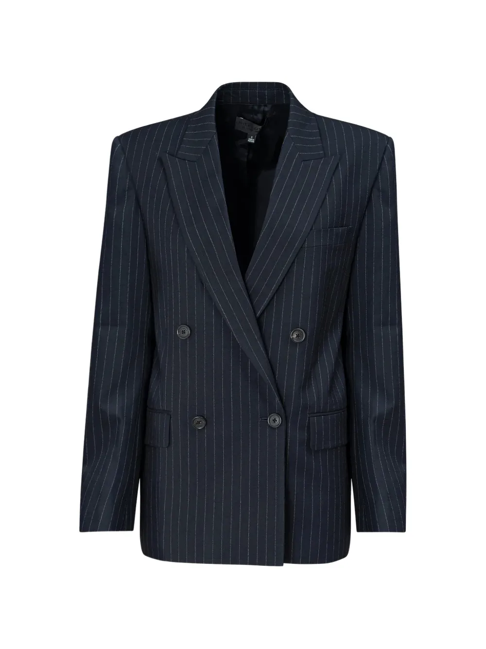 Nili Lotan Leston pinstriped double-breasted blazer - Blau