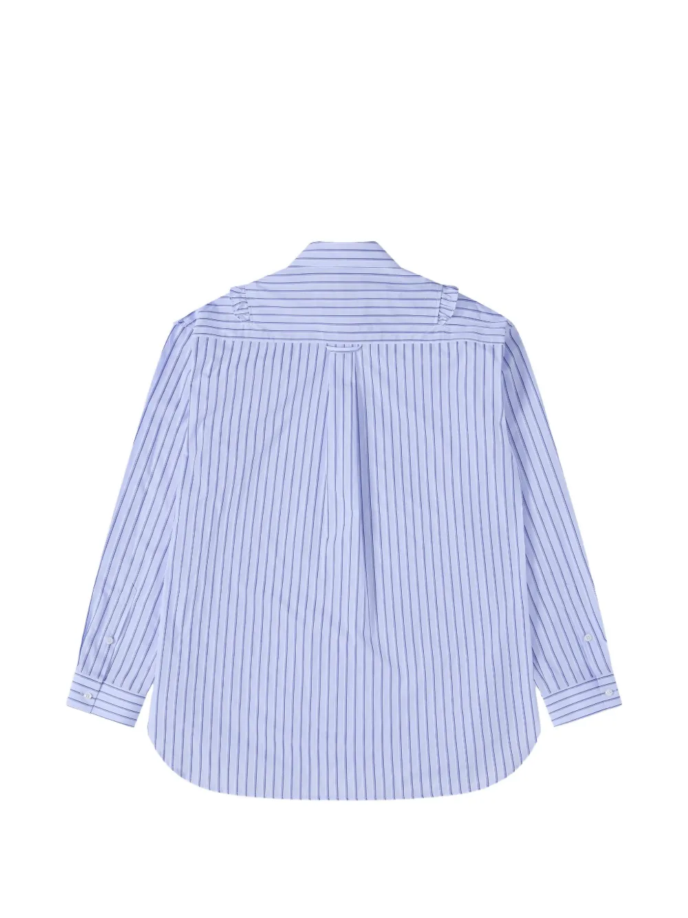 Simone Rocha Ruffle-trimmed Striped Shirt in Blue, view 2