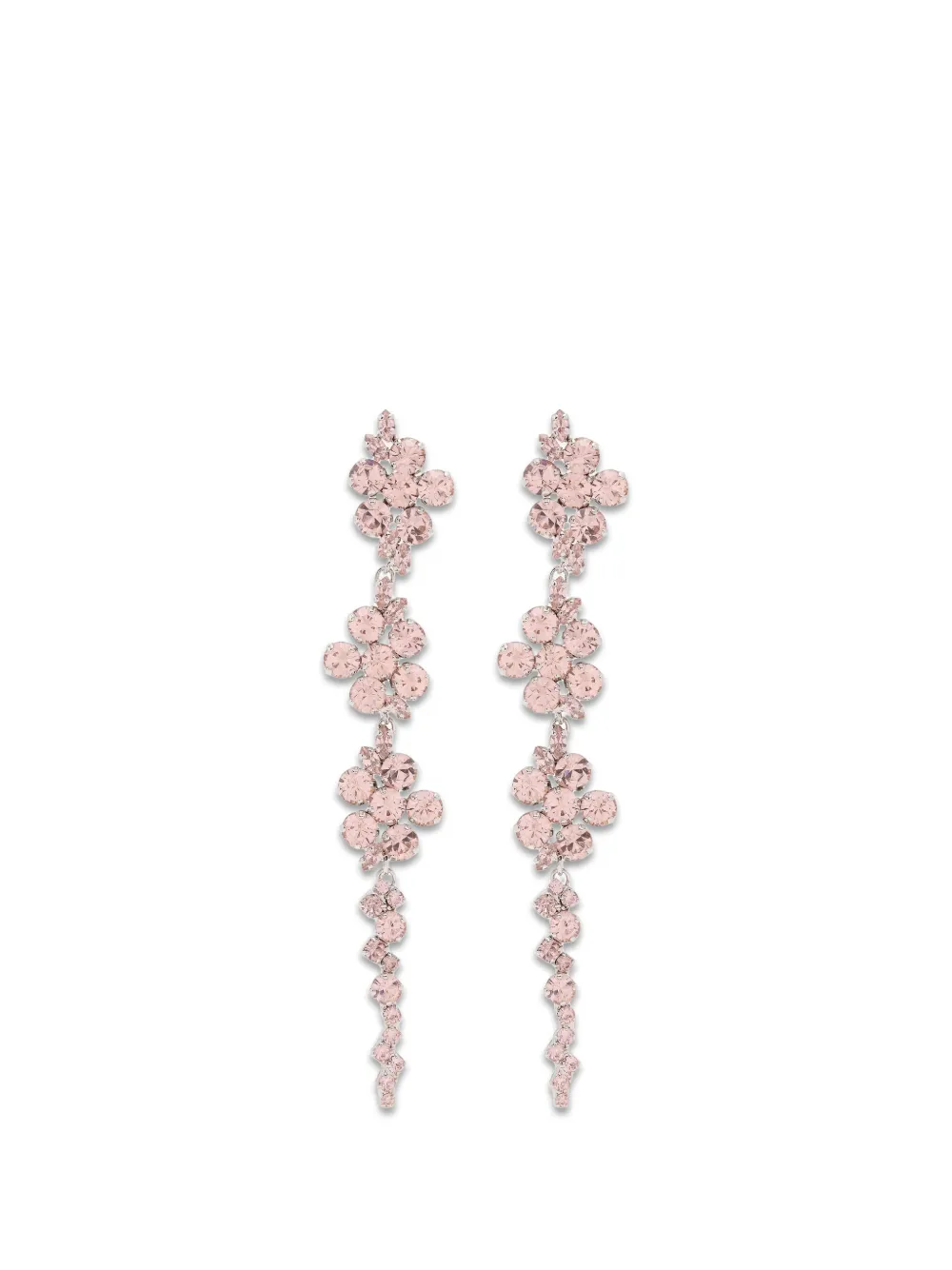 Simone Rocha Floral-drip Earrings In Pink