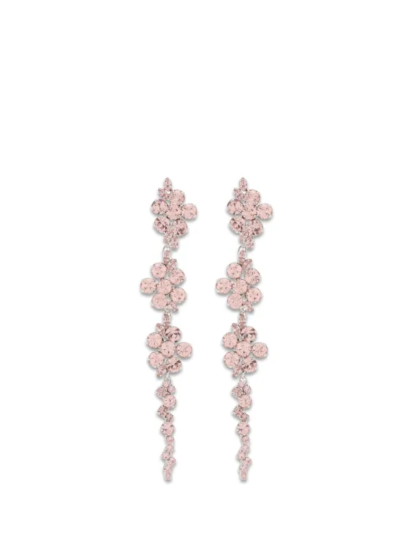 Simone Rocha Floral-drip Earrings in Silver