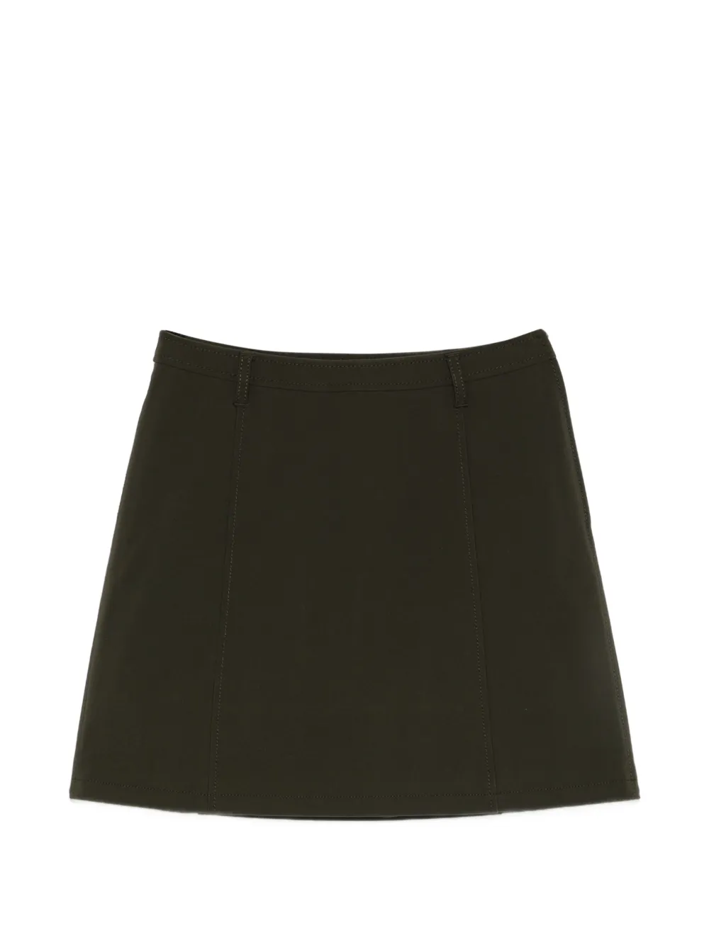 Prada Pre-Owned 2000s belt-loop mini skirt - Verde
