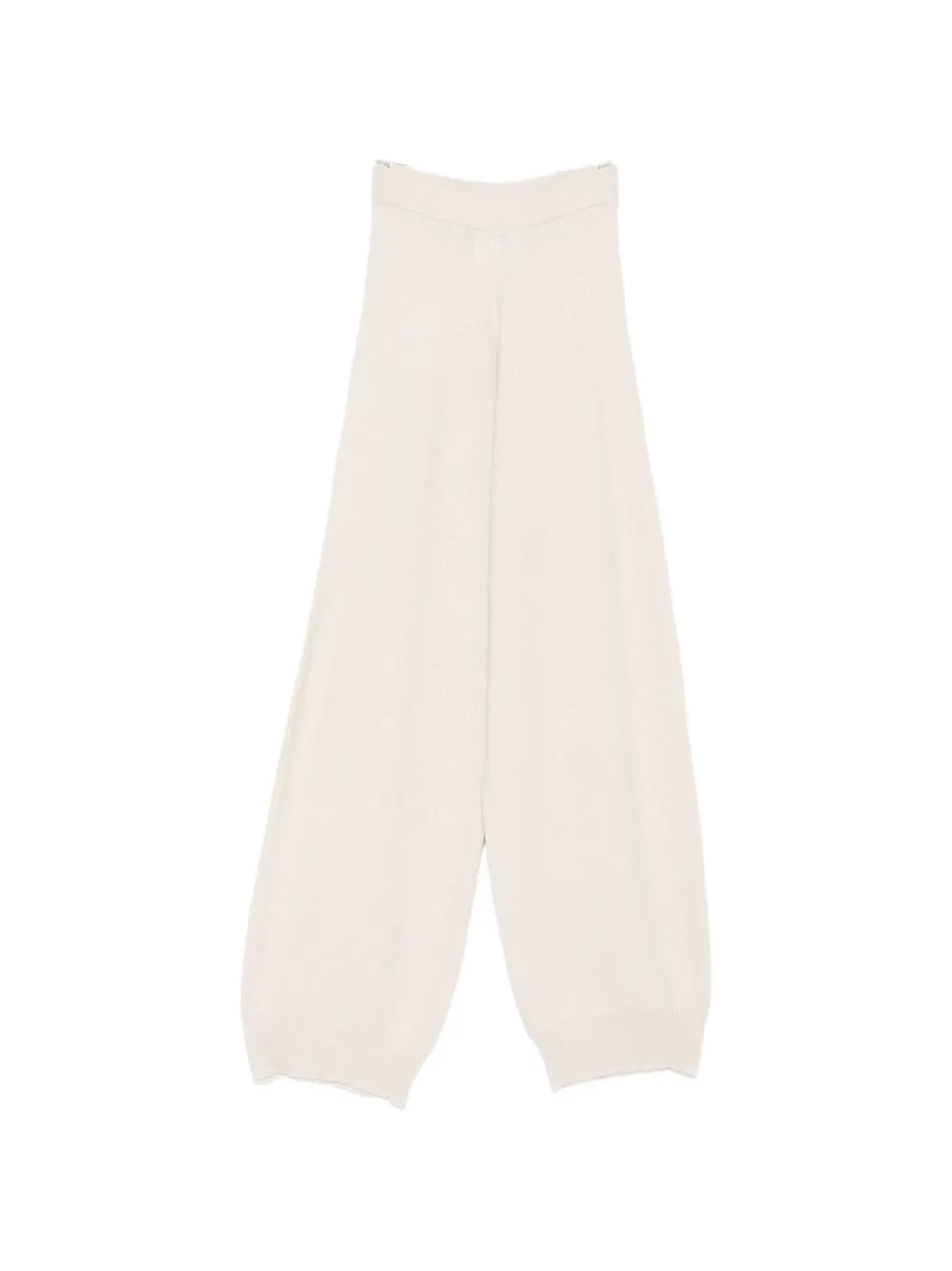 Fabiana Filippi fine-knit wide-leg trousers - Nude