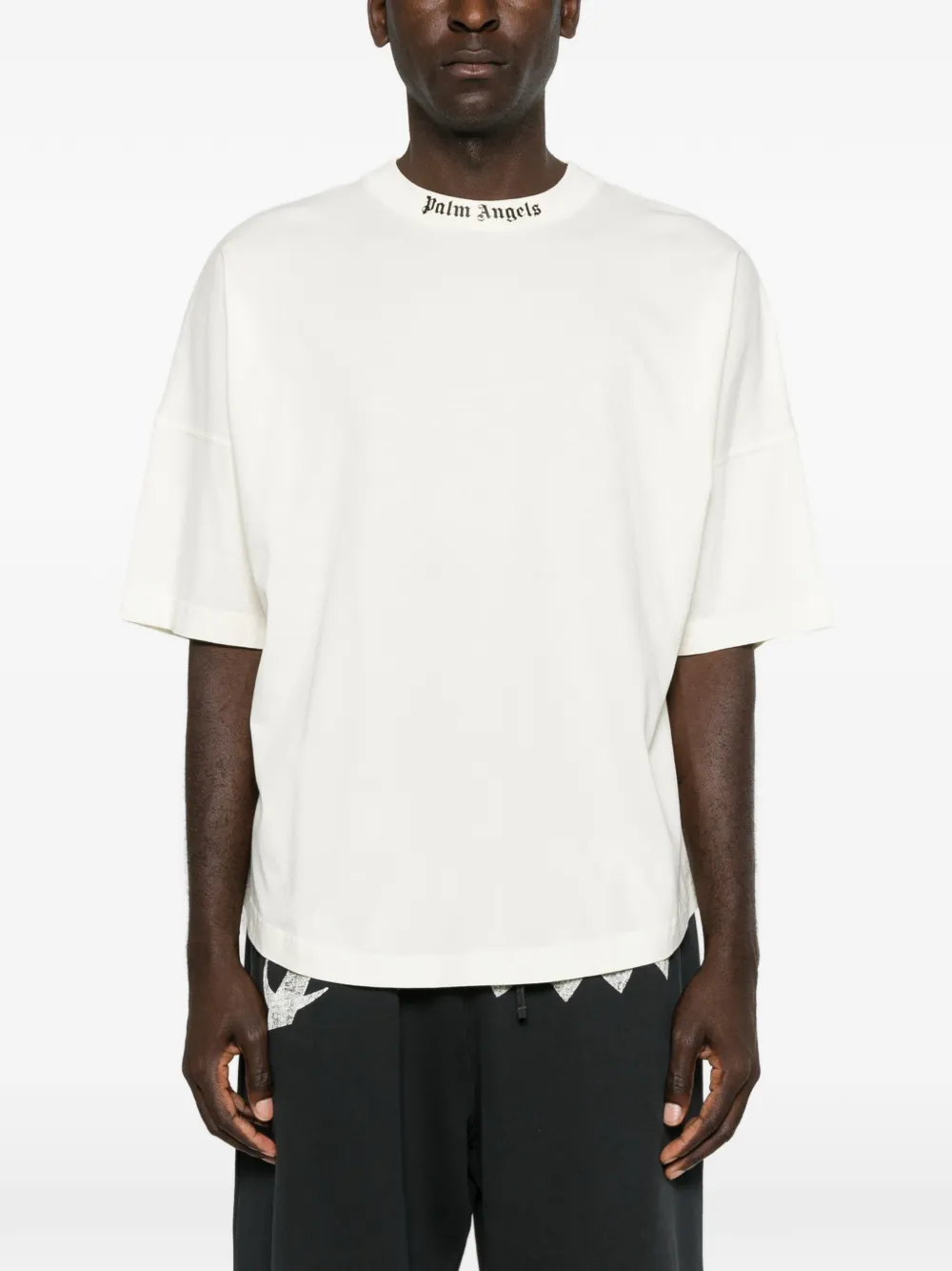 Palm Angels logo-print T-shirt Wit