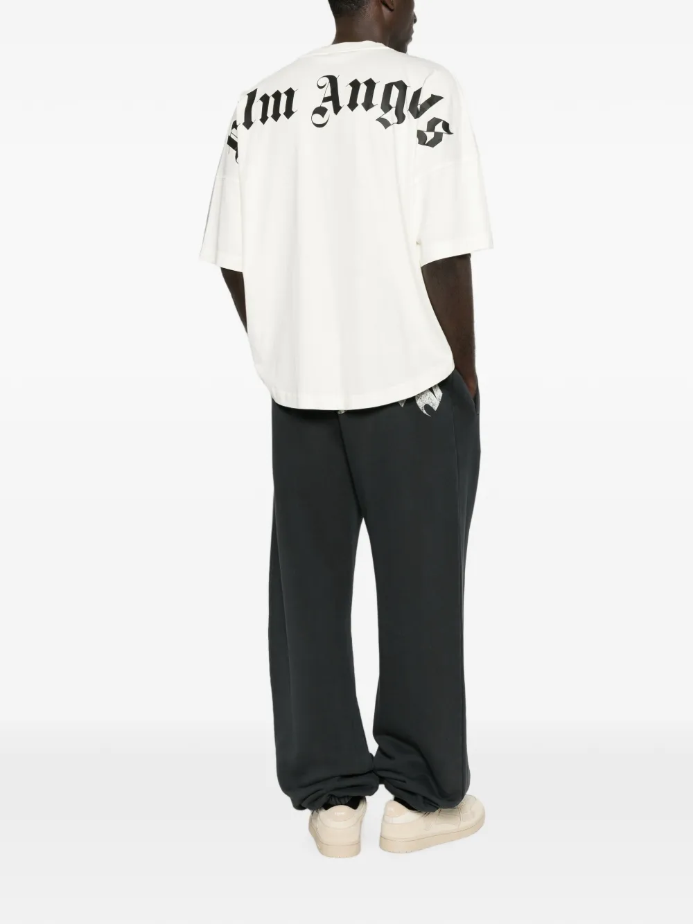 Palm Angels logo-print T-shirt Wit