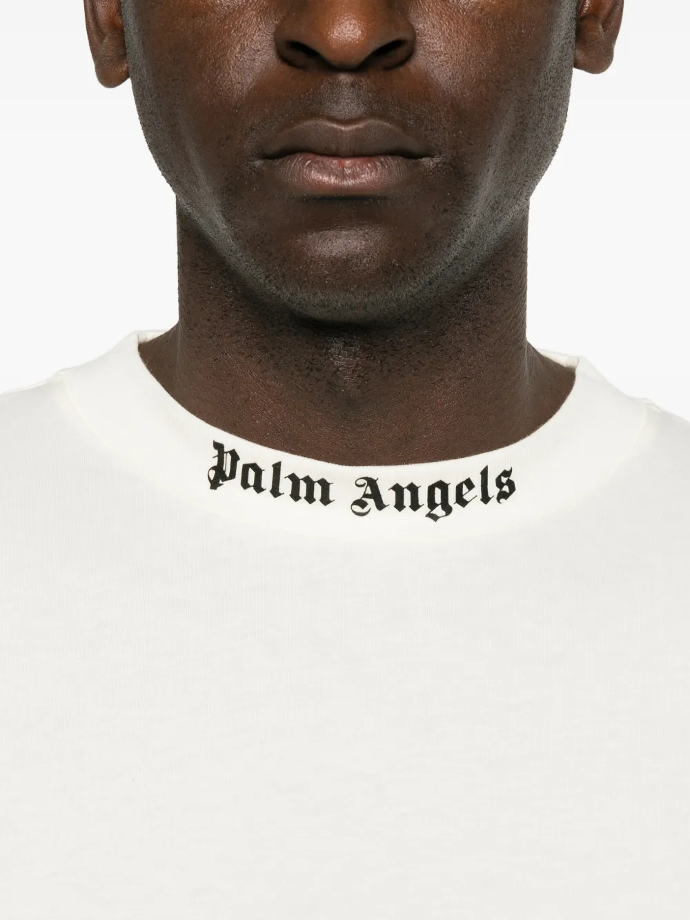 Palm Angels logo-print T-shirt Wit