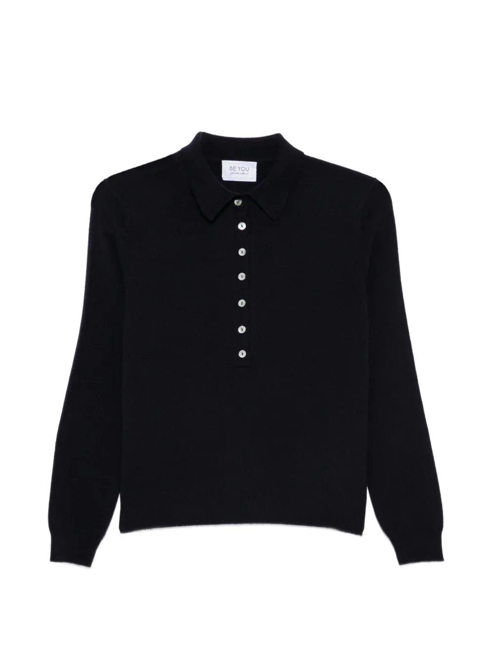 BeYou button-up polo sweater