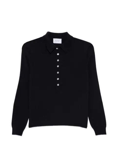 BeYou suéter estilo playera tipo polo con botones