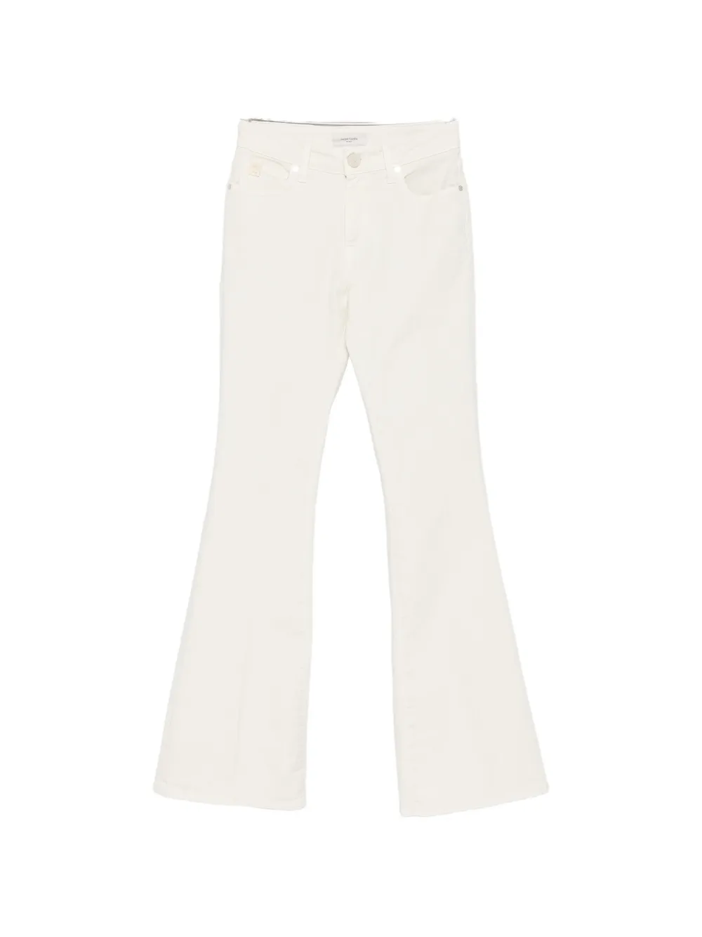 Jacob Cohën logo-patch flared jeans - Nude