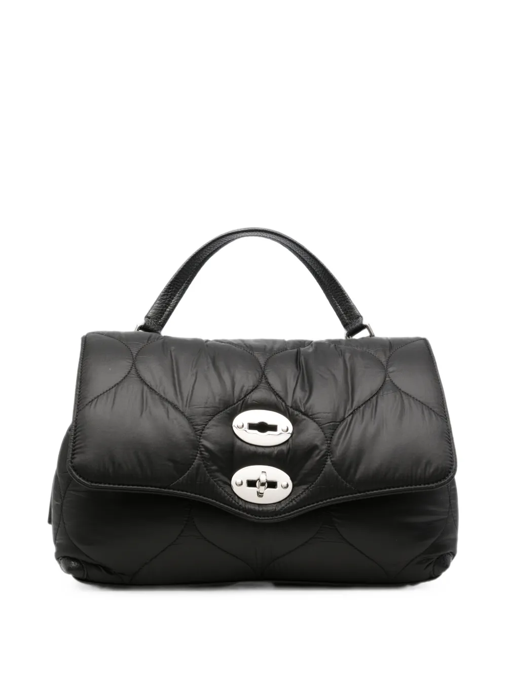 Zanellato quilted leather-trim clutch bag - Nero