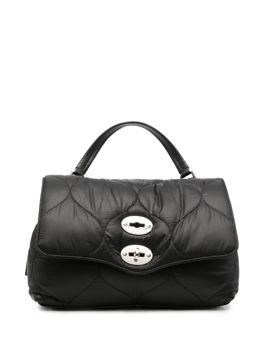 Zanellato quilted leather-trim clutch bag - Nero