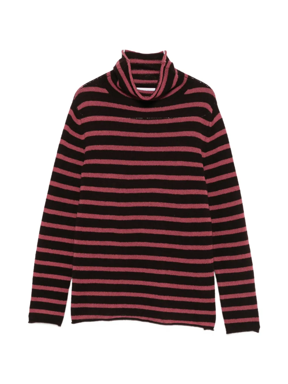 BeYou striped roll-neck sweater - Braun