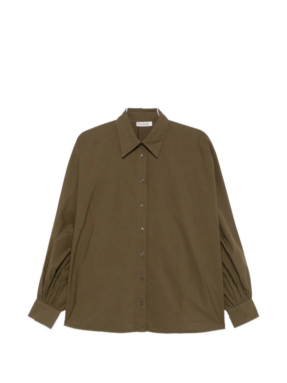 SoSUE Antonia puff-sleeves shirt - Grün