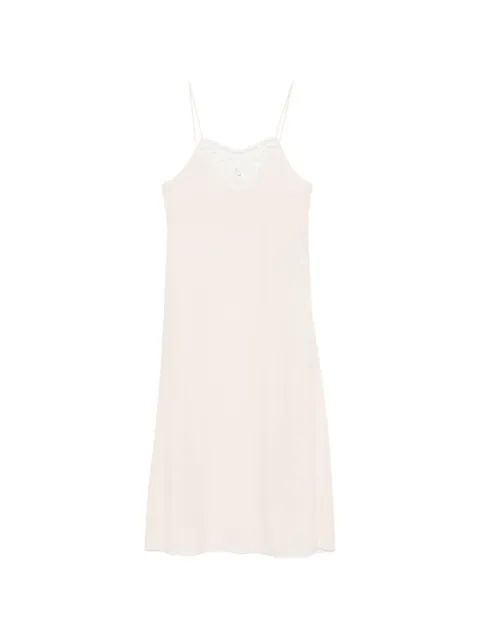 Chloé lace-trim midi dress