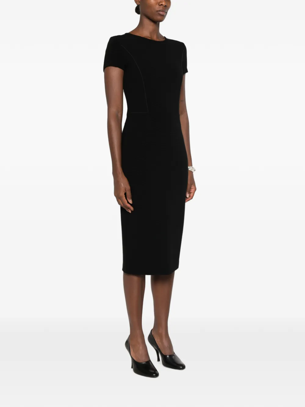 Emporio Armani Jurk met korte mouwen Zwart