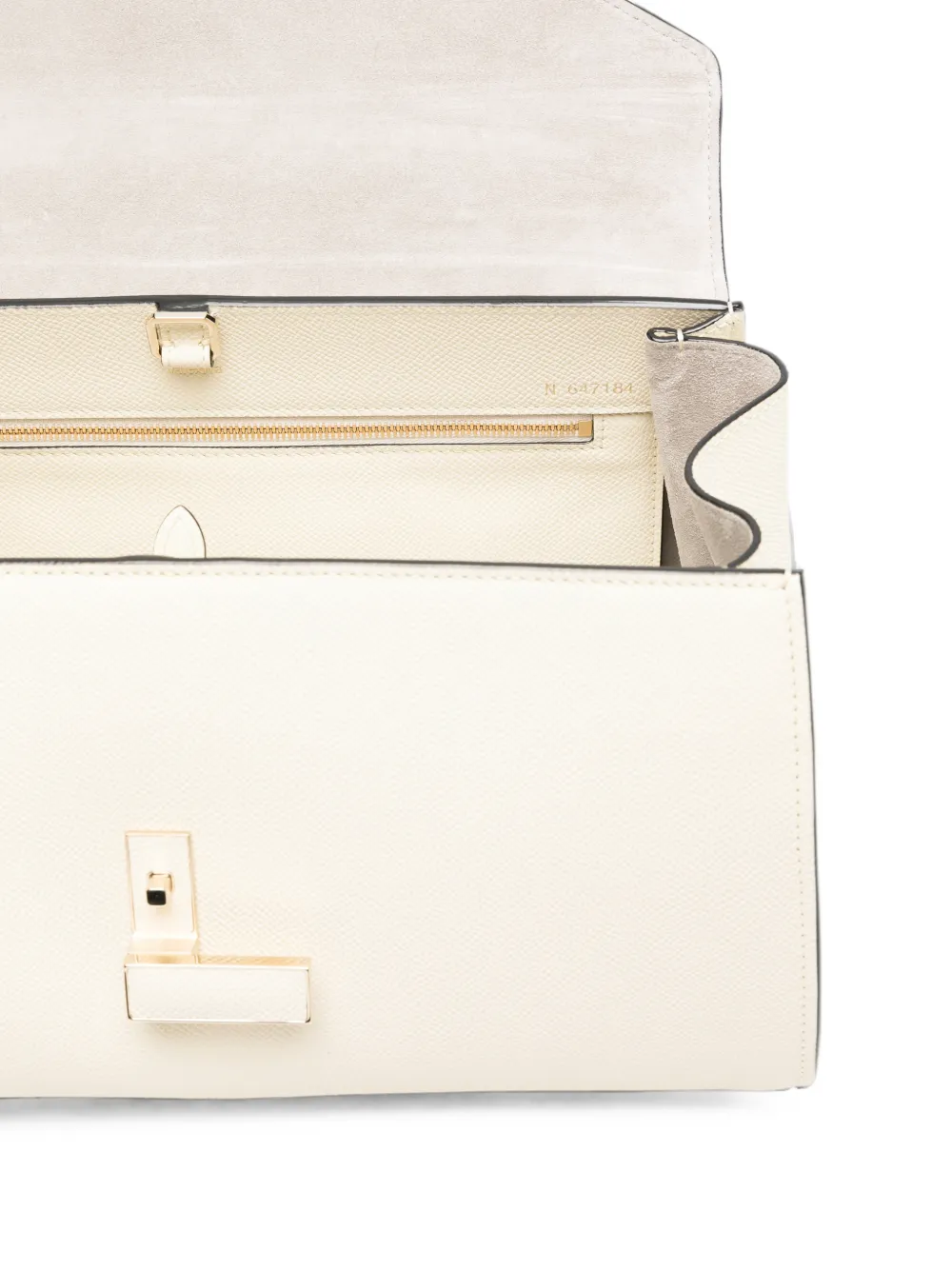 Valextra Iside leren shopper Beige