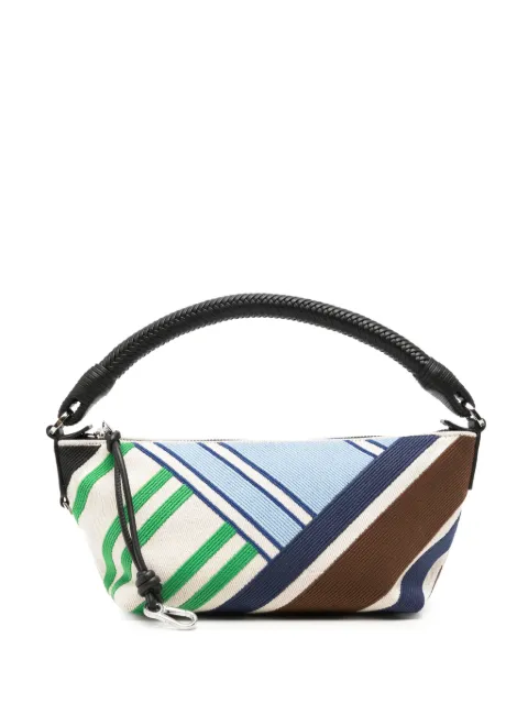 LOEWE striped woven tote bag
