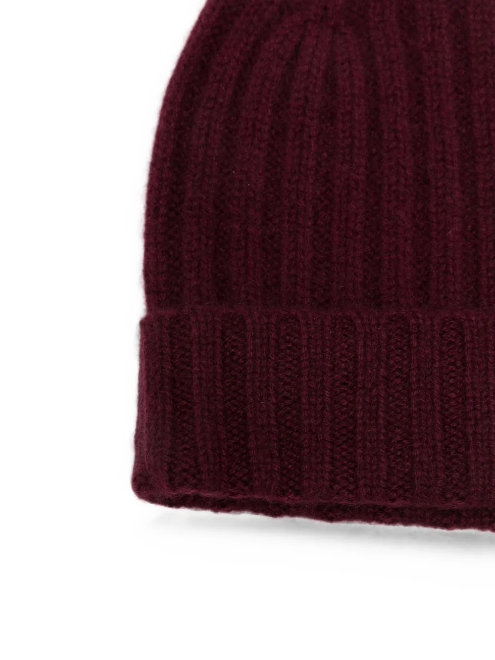 BeYou Ribgebreide muts Rood