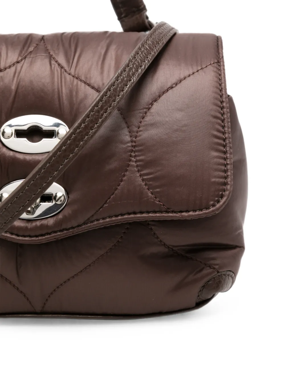 Zanellato Postina gewatteerde clutch Bruin