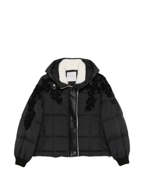 ERMANNO FIRENZE floral-applique hooded coat