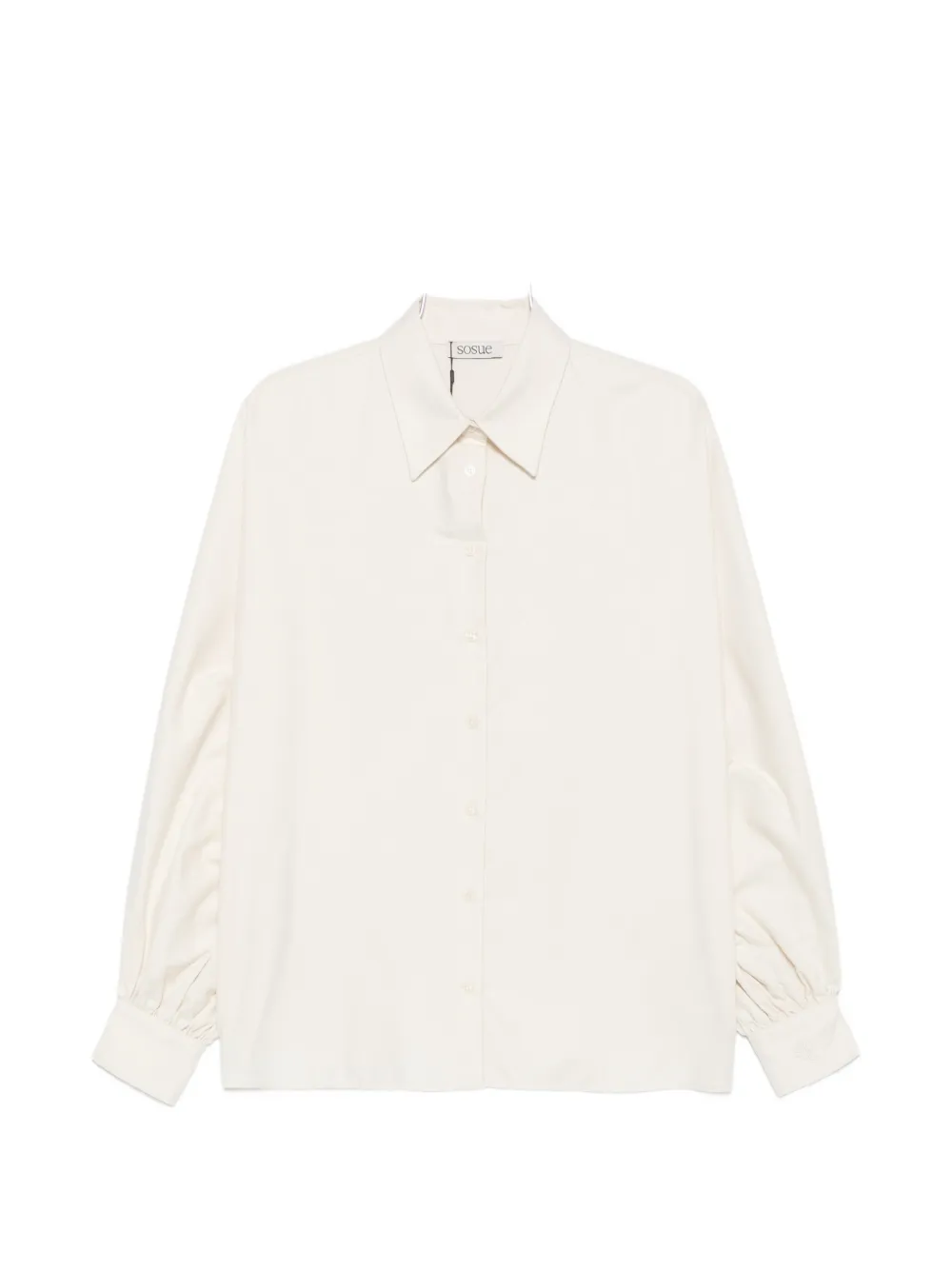 SoSUE balloon-sleeve shirt - Nude