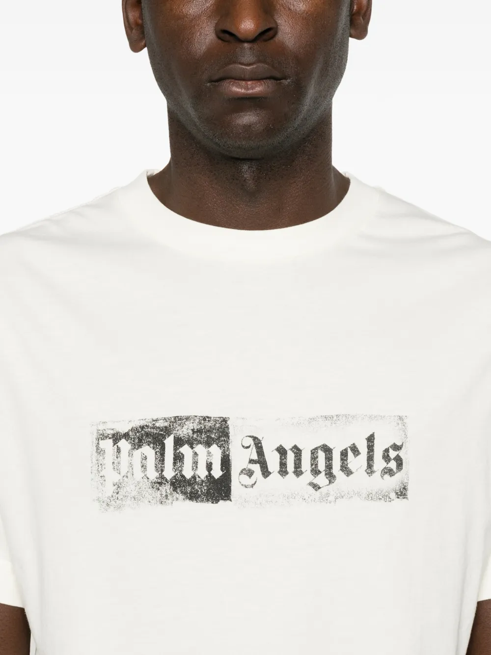 Palm Angels logo-print T-shirt Wit