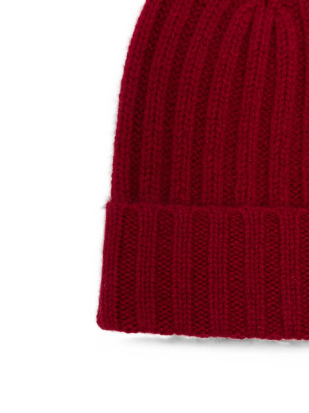 BeYou Ribgebreide muts Rood