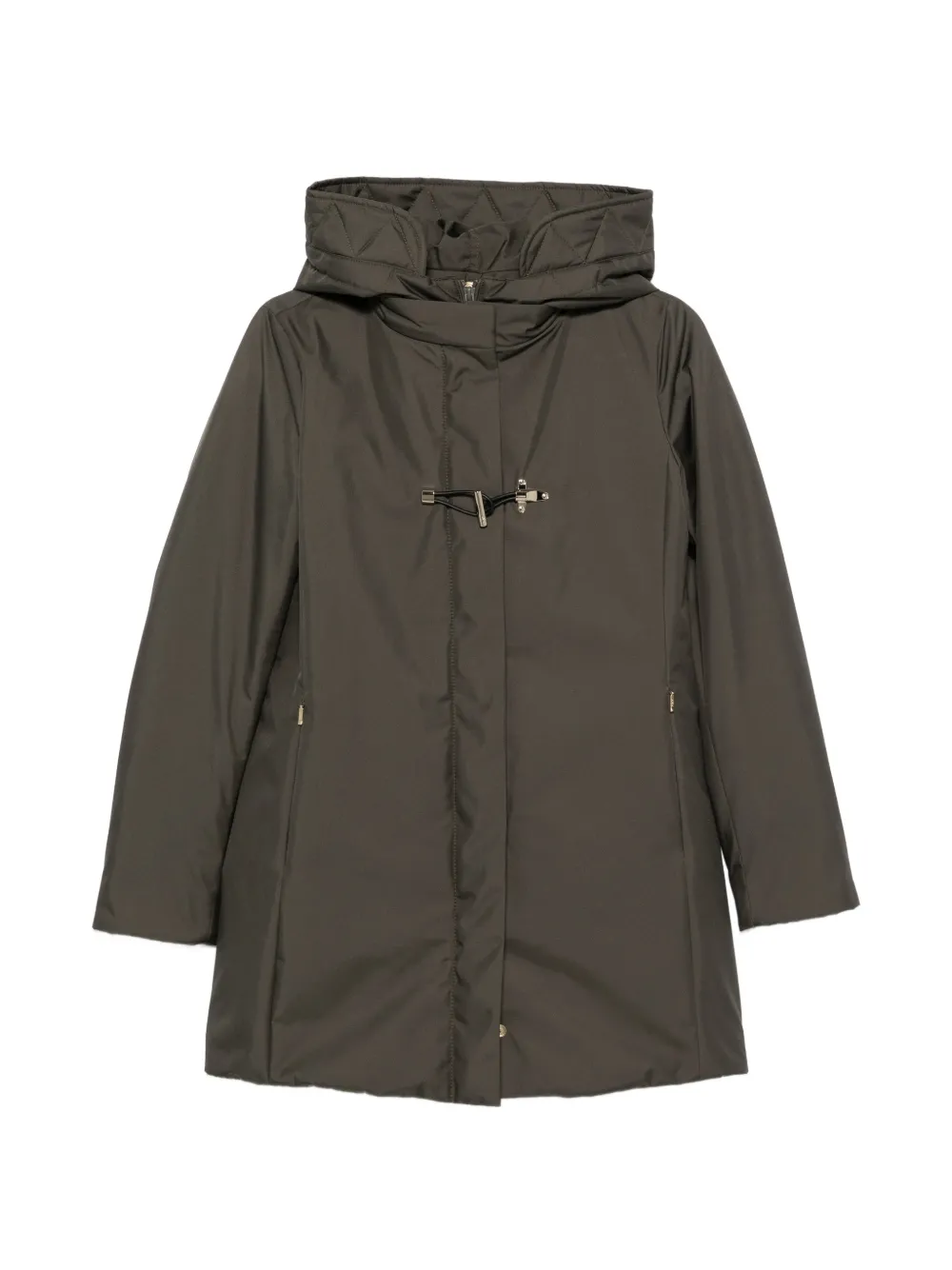 Fay lobster-clasp hooded coat Grijs
