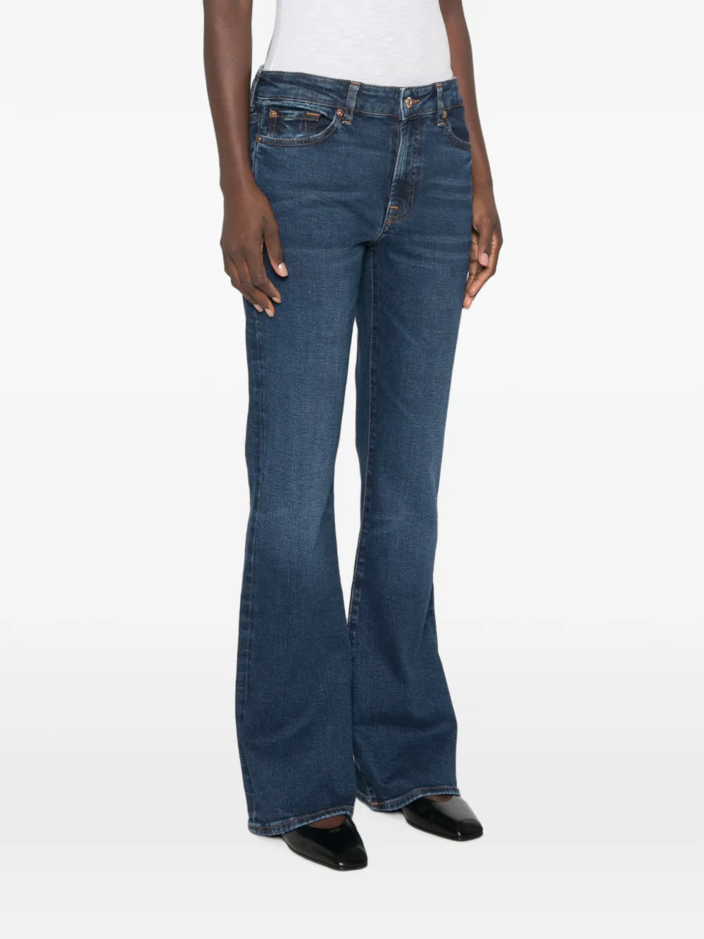7 For All Mankind Bootcut Jeans In 블루
