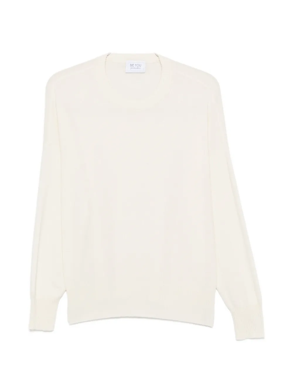 BeYou ribbed-trim sweater - Nude