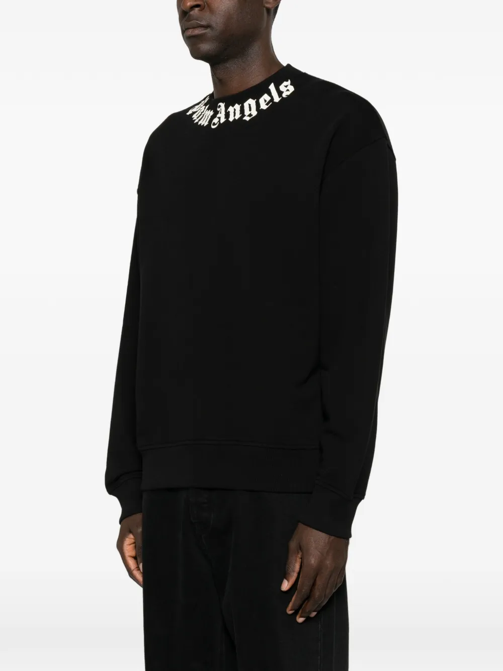 Palm Angels Sweater met logoprint Zwart