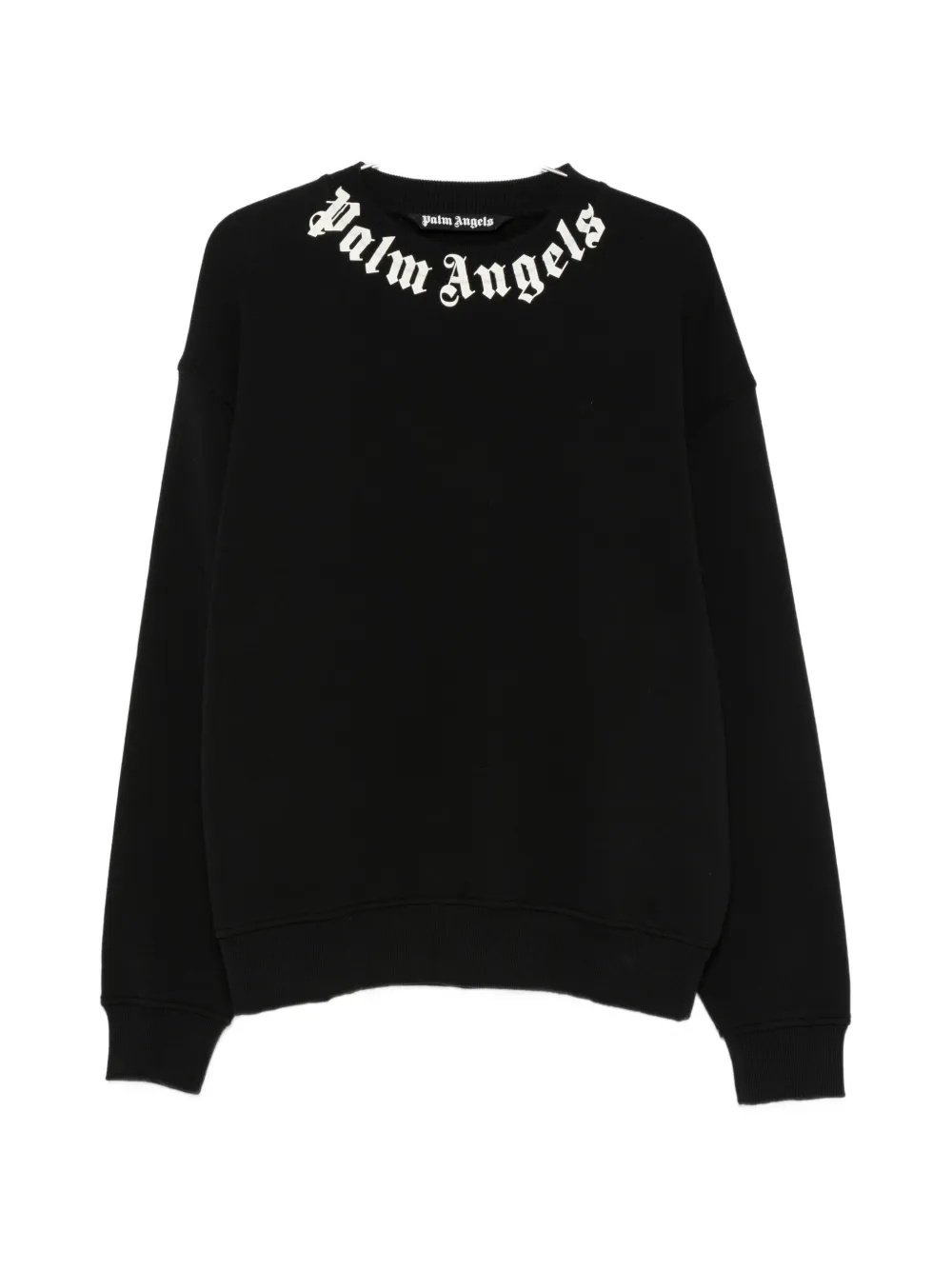 Palm Angels logo-print crew-neck sweatshirt - Schwarz