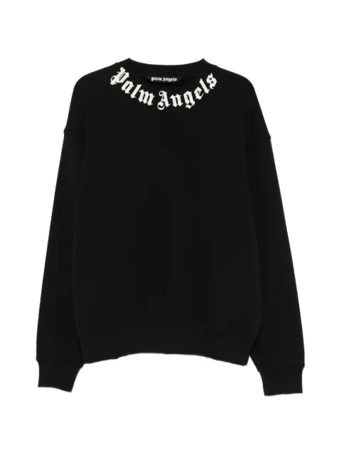 Palm Angels logo-print crew-neck sweatshirt
