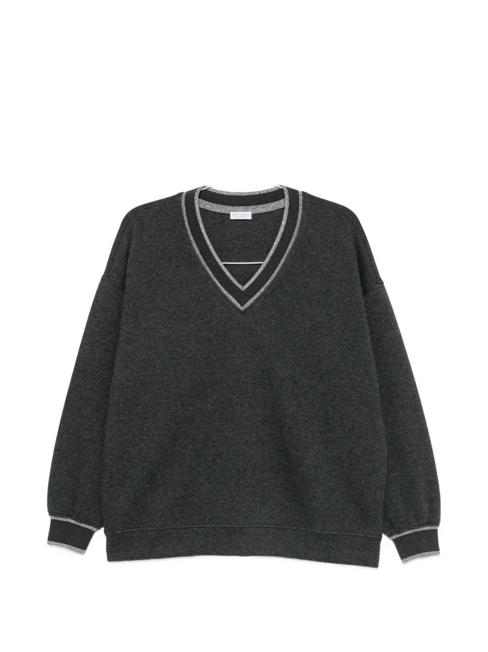 Brunello Cucinelli V-neck sweatshirt - Grau