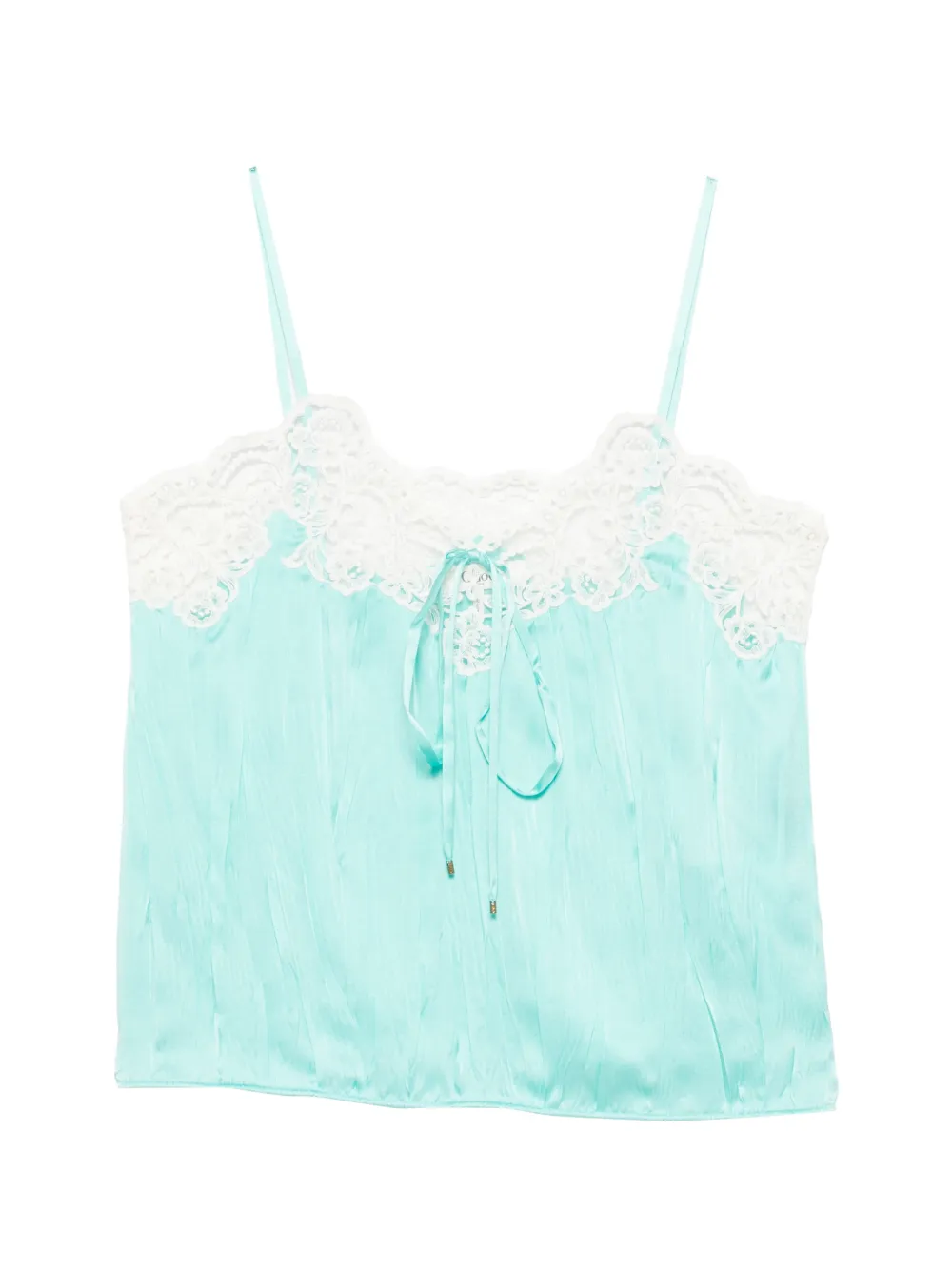 Chloé lace-trim top Blauw