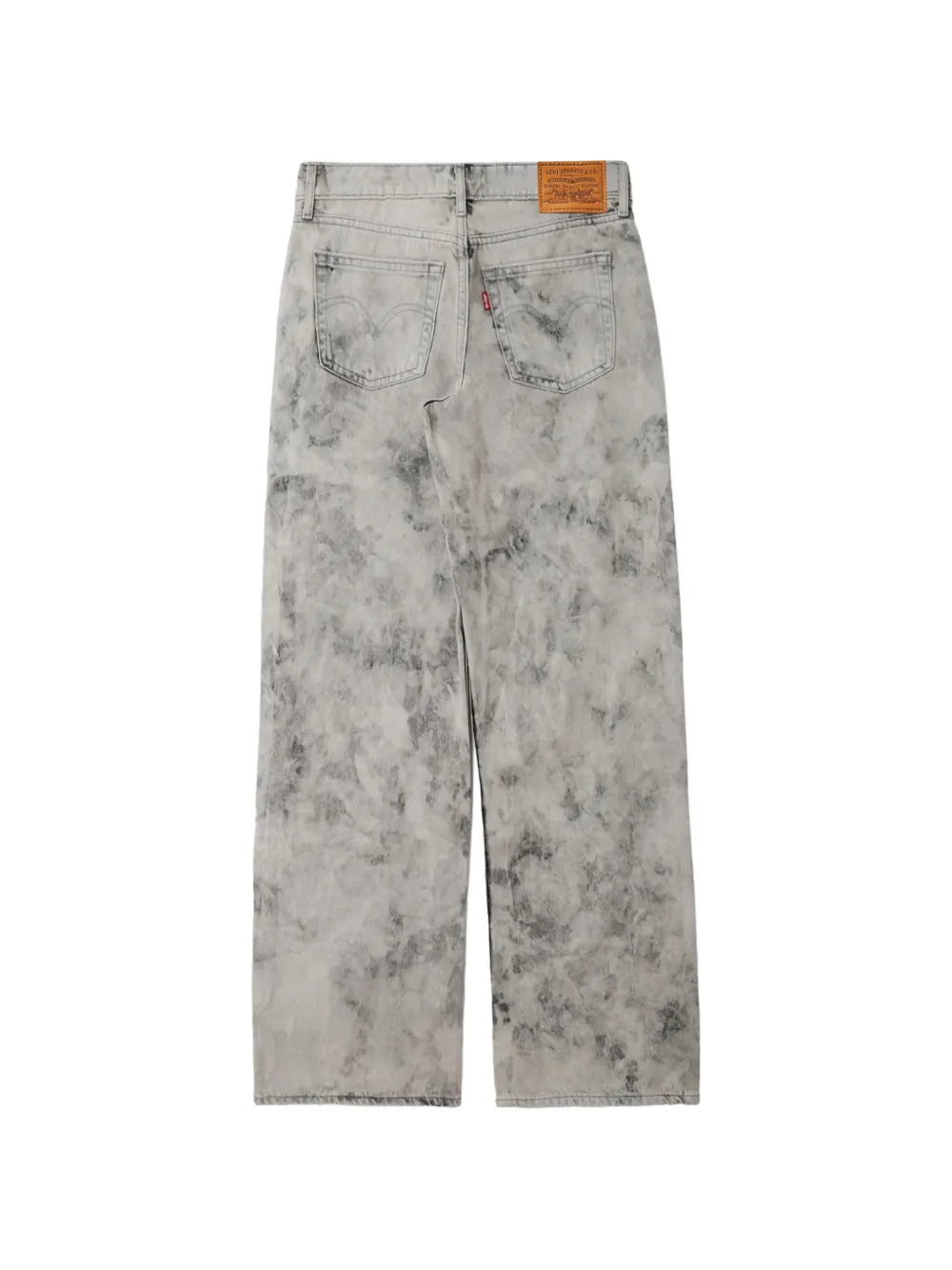 Levi's acid-wash loose-fit jeans Grijs