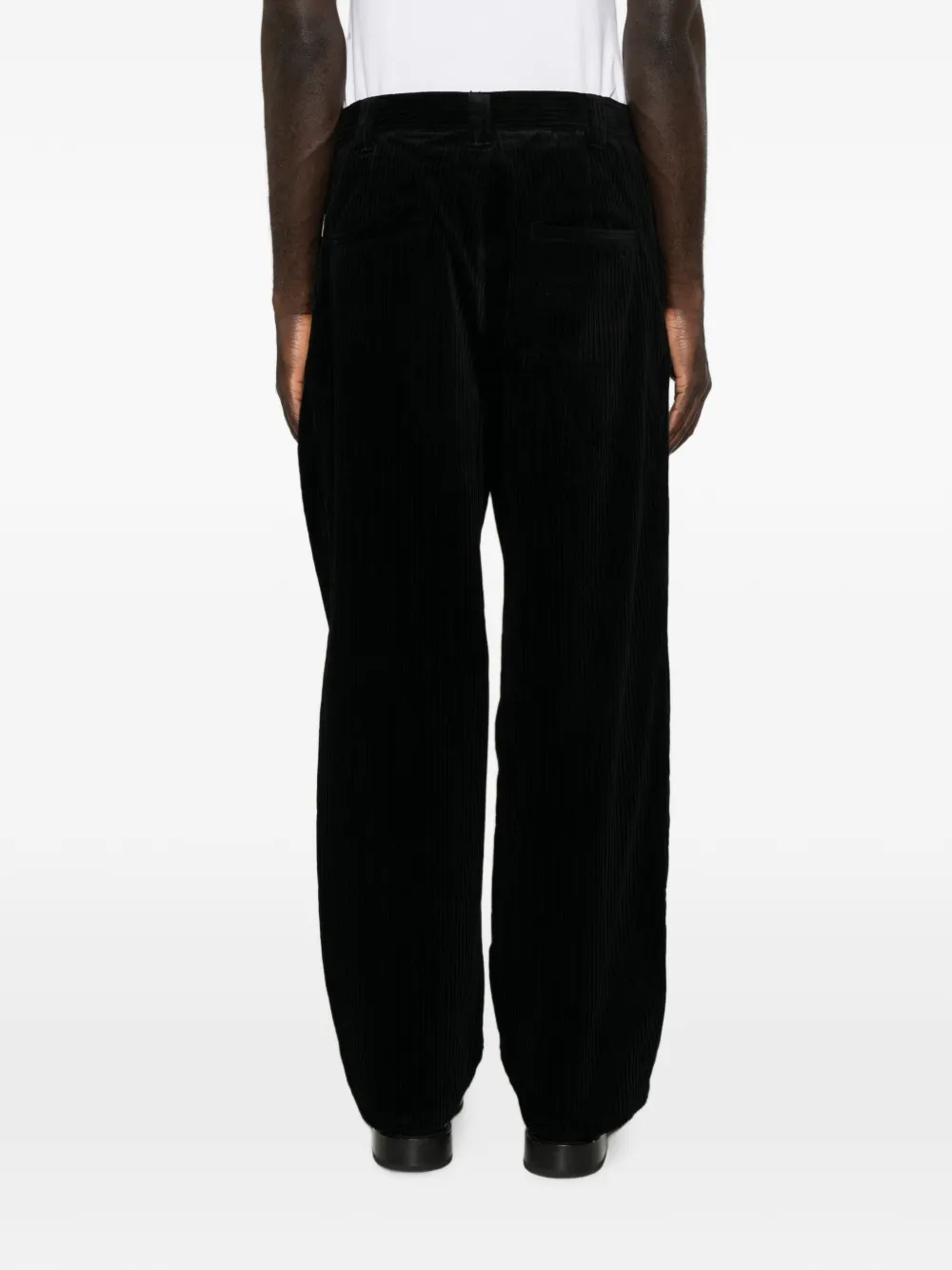 A.P.C. Ribfluwelen straight broek Zwart