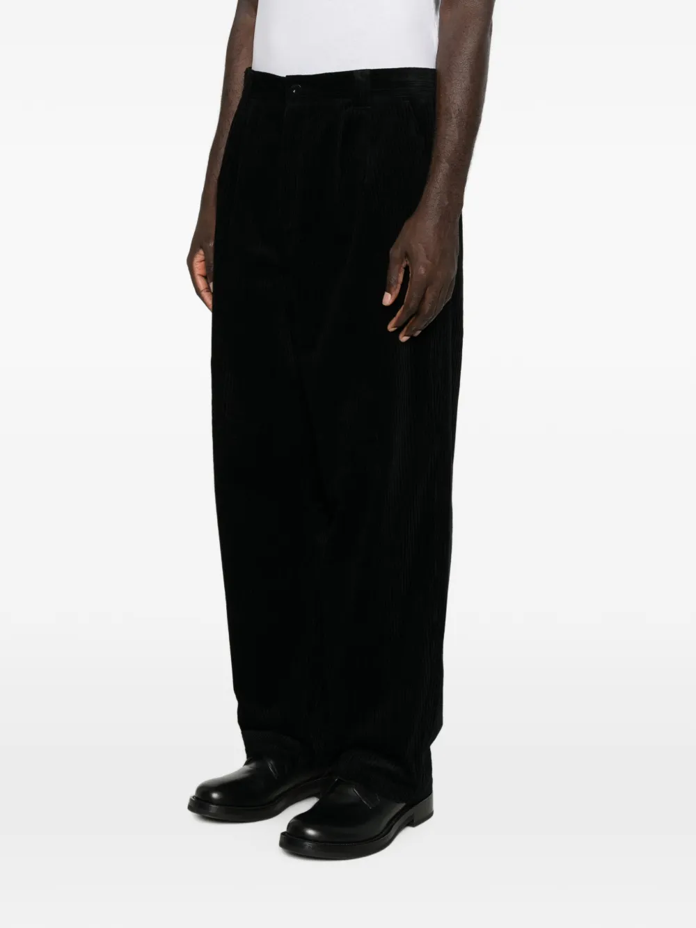 A.P.C. Ribfluwelen straight broek Zwart
