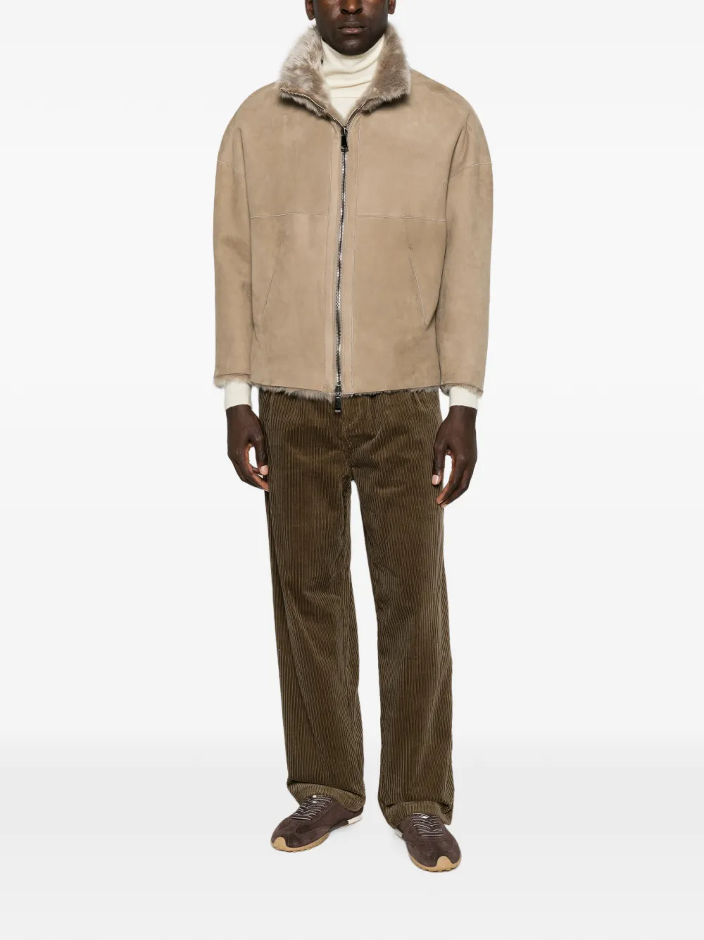 A.P.C. Ribfluwelen broek Bruin
