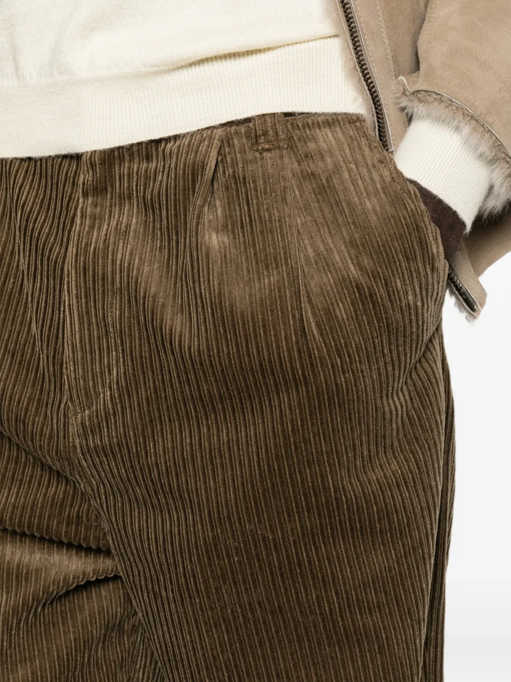 A.P.C. Ribfluwelen broek Bruin