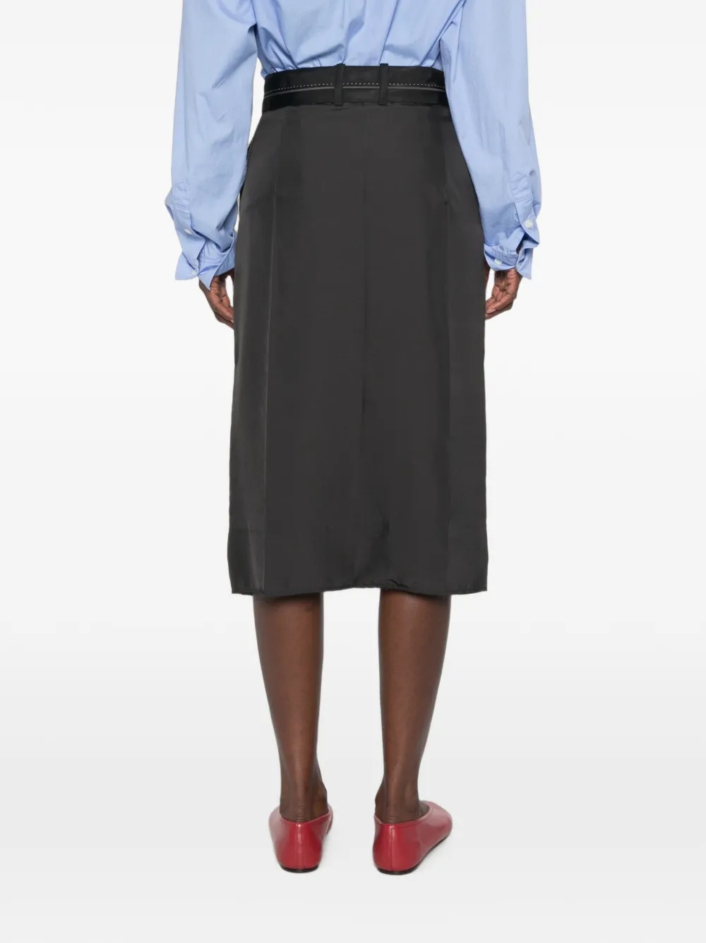 Tela Brianna midi-rok Zwart