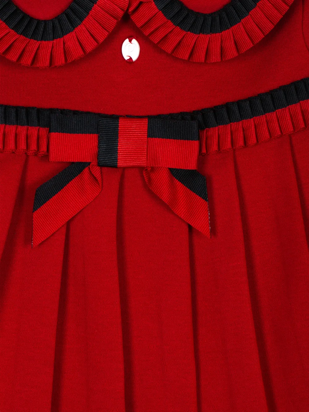 Patachou Broekset met strikdetail en plooien Rood