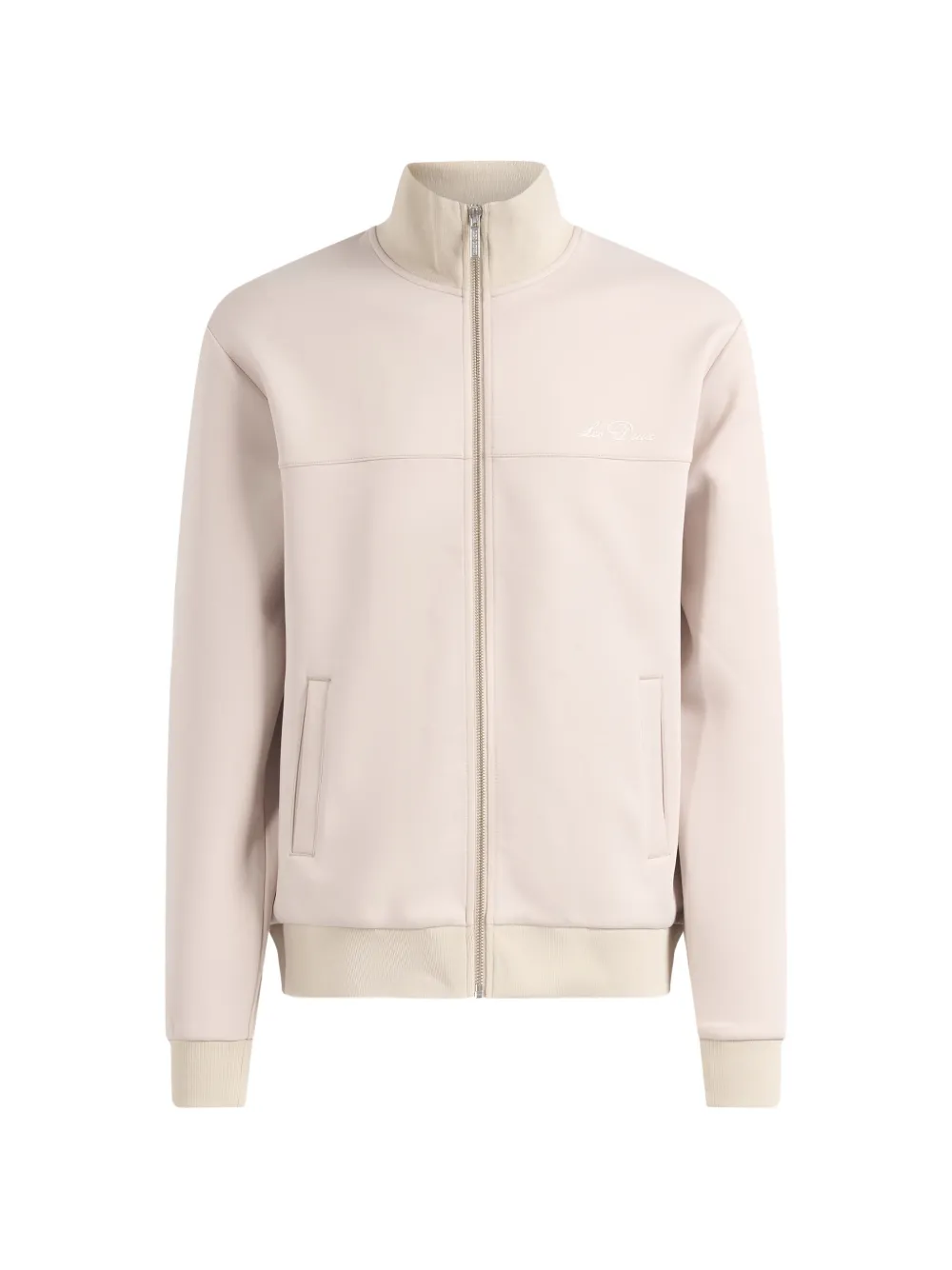 Les Deux Ballier embroidered-logo zip-up jacket - Nude