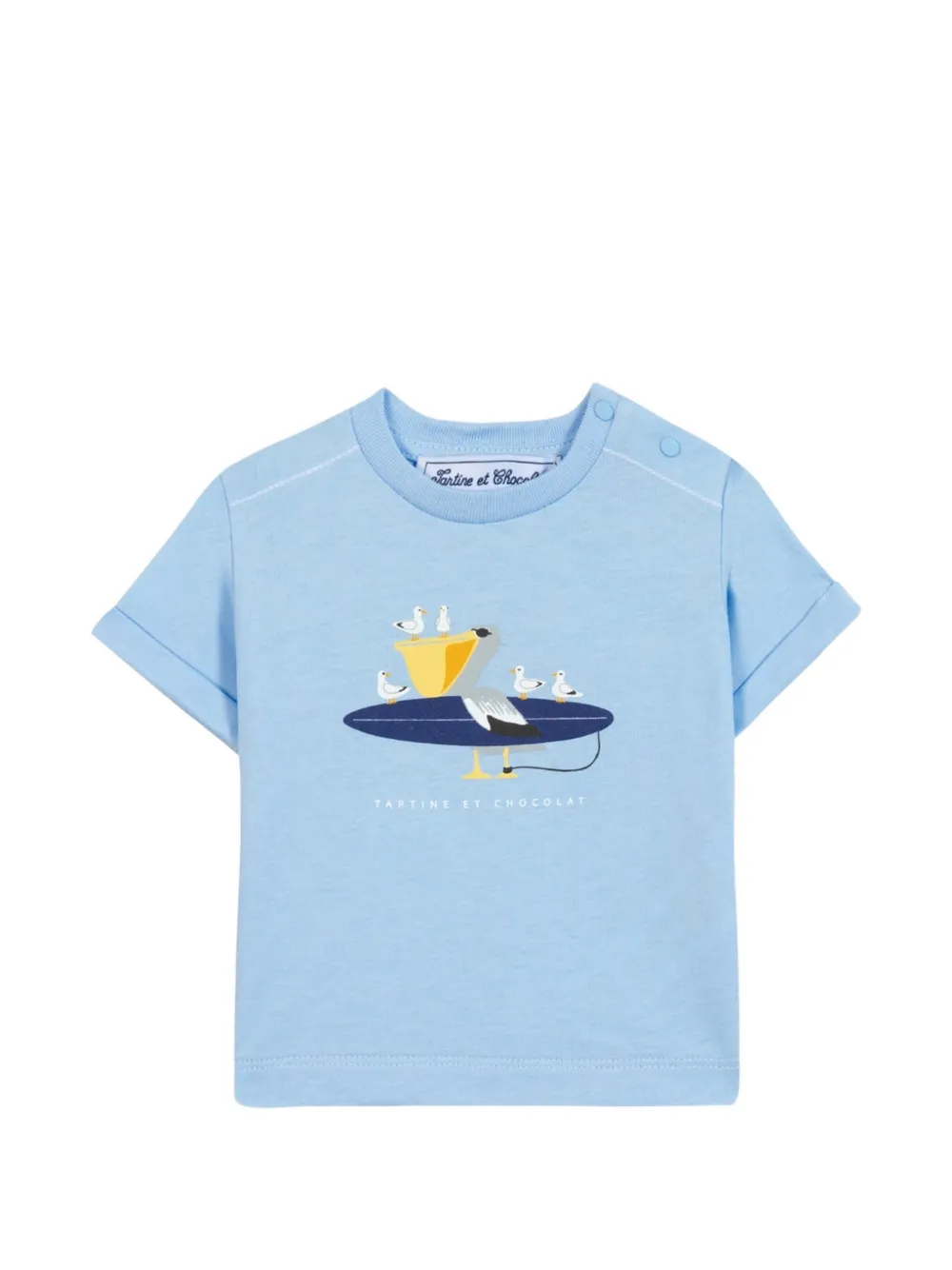 Tartine Et Chocolat graphic-print T-shirt - Blu