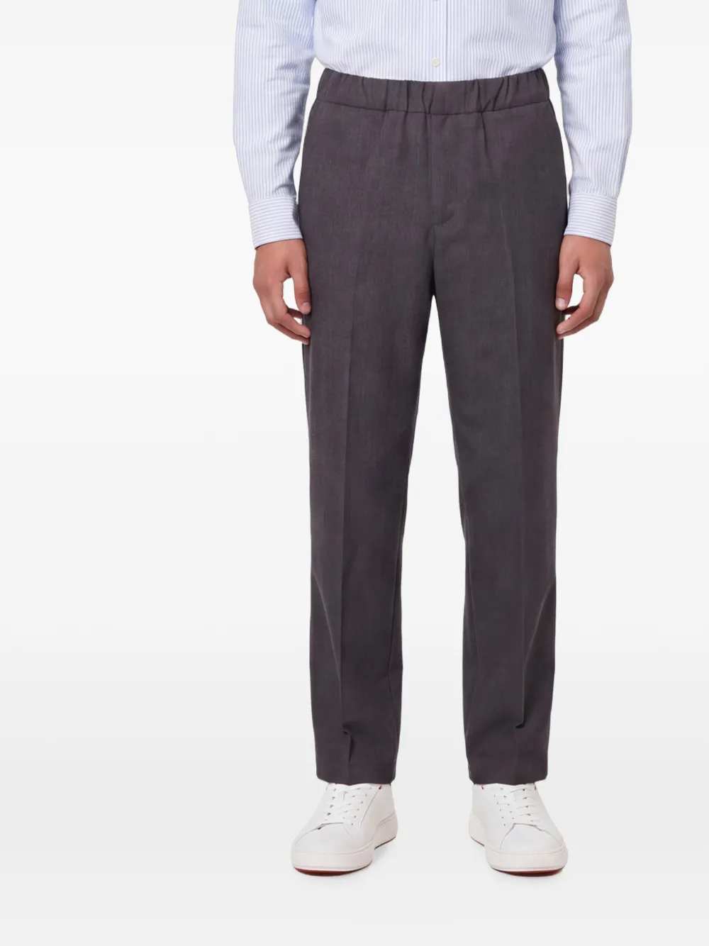 Costumein Plooibroek met elastische taille Grijs