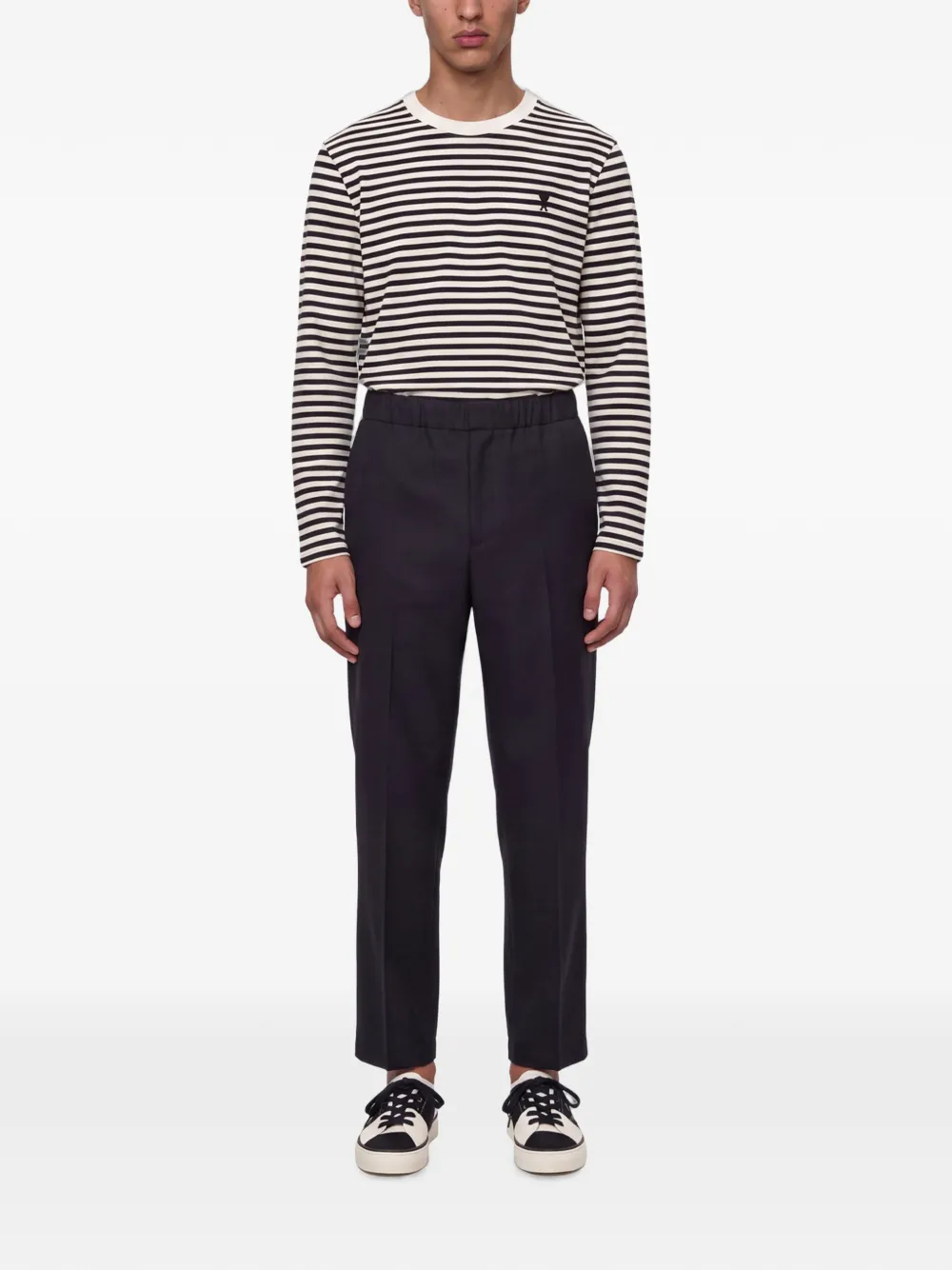 Costumein Plooibroek met elastische taille Blauw