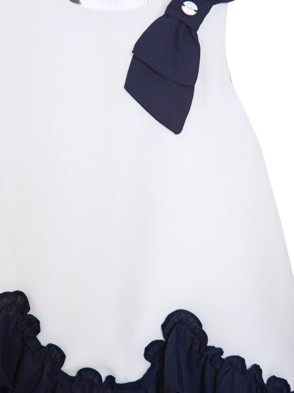 Patachou Jurk met ruches en strikdetail Wit
